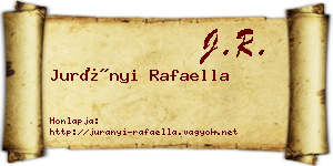 Jurányi Rafaella névjegykártya